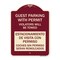Signmission Guest Parking with Permit Violators Will Be Towed Estacionamento De Visita Con Permis, BU-1824-23927 A-DES-BU-1824-23927 - alternate 1